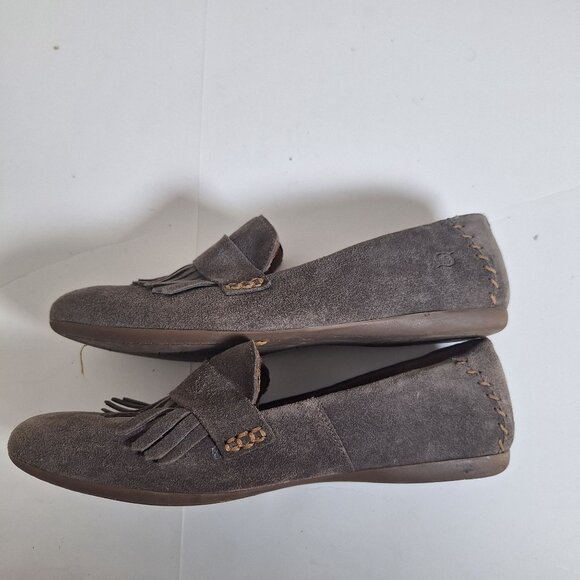 Born gray suede tassle womens flats size 8.5 - Picture 3 of 7